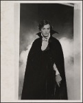 Jean LeClerc in the 1977-80 Broadway revival of Dracula, sets by Edward Gorey
