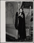 Raul Julia in the 1977-80 Broadway revival of Dracula, sets by Edward Gorey