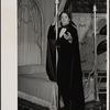 Raul Julia in the 1977-80 Broadway revival of Dracula, sets by Edward Gorey