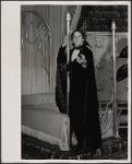 Raul Julia in the 1977-80 Broadway revival of Dracula, sets by Edward Gorey