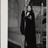 Raul Julia in the 1977-80 Broadway revival of Dracula, sets by Edward Gorey