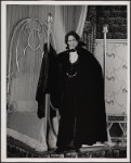 Raul Julia in the 1977-80 Broadway revival of Dracula, sets by Edward Gorey