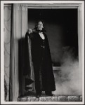 Raul Julia in the 1977-80 Broadway revival of Dracula, sets by Edward Gorey