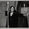 Raul Julia in the 1977-80 Broadway revival of Dracula, sets by Edward Gorey