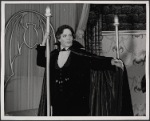 Raul Julia in the 1977-80 Broadway revival of Dracula, sets by Edward Gorey