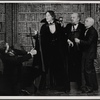 Alan Coates, Raul Julia, Jerome Dempsey and Dillon Evans in the 1977-80 Broadway revival of Dracula, sets by Edward Gorey