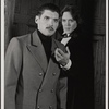 Everett McGill and Raul Julia in the 1977-80 Broadway revival of Dracula, sets by Edward Gorey