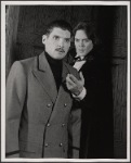 Everett McGill and Raul Julia in the 1977-80 Broadway revival of Dracula, sets by Edward Gorey