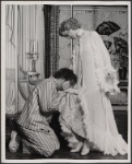 Sam Tsoutsouvas and Valerie Mahaffey in the 1977-80 Broadway revival of Dracula, sets by Edward Gorey