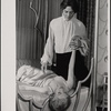 Valerie Mahaffey and Raul Julia in the 1977-80 Broadway revival of Dracula, sets by Edward Gorey