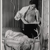 Valerie Mahaffey and Raul Julia in the 1977-80 Broadway revival of Dracula, sets by Edward Gorey