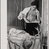 Valerie Mahaffey and Raul Julia in the 1977-80 Broadway revival of Dracula, sets by Edward Gorey