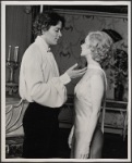 Raul Julia and Valerie Mahaffey in the 1977-80 Broadway revival of Dracula, sets by Edward Gorey