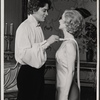 Raul Julia and Valerie Mahaffey in the 1977-80 Broadway revival of Dracula, sets by Edward Gorey