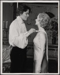 Raul Julia and Valerie Mahaffey in the 1977-80 Broadway revival of Dracula, sets by Edward Gorey