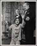 Richard Kavanaugh [kneeling] Dillon Evans and Jerome Dempsey in the 1977-80 Broadway revival of Dracula, sets by Edward Gorey