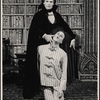 Jean LeClerc and Richard S. Levine in the 1977-80 Broadway revival of Dracula, sets by Edward Gorey