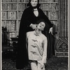 Jean LeClerc and Richard S. Levine in the 1977-80 Broadway revival of Dracula, sets by Edward Gorey
