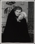Jean LeClerc and Betsy Beard in the 1977-80 Broadway revival of Dracula, sets by Edward Gorey
