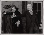 Jean LeClerc and Peter Walker in the 1977-80 Broadway revival of Dracula, sets by Edward Gorey