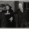 Jean LeClerc and Peter Walker in the 1977-80 Broadway revival of Dracula, sets by Edward Gorey