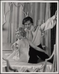 Lauren Thompson and Jean LeClerc in the 1977-80 Broadway revival of Dracula, sets by Edward Gorey
