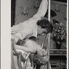 Jean LeClerc and Lauren Thompson in the 1977-80 Broadway revival of Dracula, sets by Edward Gorey