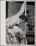 Jean LeClerc and Lauren Thompson in the 1977-80 Broadway revival of Dracula, sets by Edward Gorey