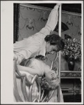 Jean LeClerc and Lauren Thompson in the 1977-80 Broadway revival of Dracula, sets by Edward Gorey