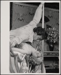 Jean LeClerc and Lauren Thompson in the 1977-80 Broadway revival of Dracula, sets by Edward Gorey