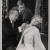 Peter Walker, Alan Coates and Valerie Mahaffey in the 1977-80 Broadway revival of Dracula, sets by Edward Gorey