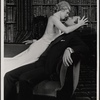 Lauren Thompson and Alan Coates in the 1977-80 Broadway revival of Dracula, sets by Edward Gorey