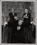 Alan Coates, Jean LeClerc and Peter Walker in the 1977-80 Broadway revival of Dracula, sets by Edward Gorey