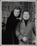 Jean LeClerc and Louis Beachner in the 1977-80 Broadway revival of Dracula, sets by Edward Gorey