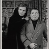 Jean LeClerc and Louis Beachner in the 1977-80 Broadway revival of Dracula, sets by Edward Gorey