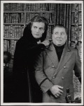 Jean LeClerc and Louis Beachner in the 1977-80 Broadway revival of Dracula, sets by Edward Gorey