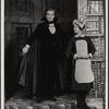 Jean LeClerc and Betsy Beard in the 1977-80 Broadway revival of Dracula, sets by Edward Gorey