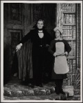 Jean LeClerc and Betsy Beard in the 1977-80 Broadway revival of Dracula, sets by Edward Gorey