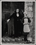 Jean LeClerc and Betsy Beard in the 1977-80 Broadway revival of Dracula, sets by Edward Gorey