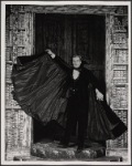 Jean LeClerc in the 1977-80 Broadway revival of Dracula, sets by Edward Gorey