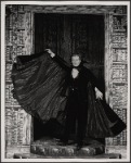 Jean LeClerc in the 1977-80 Broadway revival of Dracula, sets by Edward Gorey