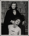 Jean LeClerc and Richard S. Levine in the 1977-80 Broadway revival of Dracula, sets by Edward Gorey