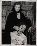 Jean LeClerc and Richard S. Levine in the 1977-80 Broadway revival of Dracula, sets by Edward Gorey
