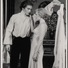 Jean LeClerc and Lauren Thompson in the 1977-80 Broadway revival of Dracula, sets by Edward Gorey
