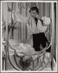 Lauren Thompson and Jean LeClerc in the 1977-80 Broadway revival of Dracula, sets by Edward Gorey