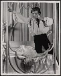 Lauren Thompson and Jean LeClerc in the 1977-80 Broadway revival of Dracula, sets by Edward Gorey