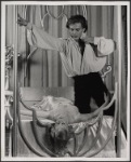 Lauren Thompson and Jean LeClerc in the 1977-80 Broadway revival of Dracula, sets by Edward Gorey
