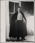 Jean LeClerc in the 1977-80 Broadway revival of Dracula, sets by Edward Gorey