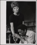 [Unidentified actress and Morgan Freeman in Exhibition (Actors Playhouse), 1969 Apr.-May] 