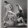 [Publicity photo of (clockwise from bottom) Matthew Cowles, Timothy Meyers, Diane Monferdini, and Lindsay Crouse in The Foursome, 1973 Oct.]